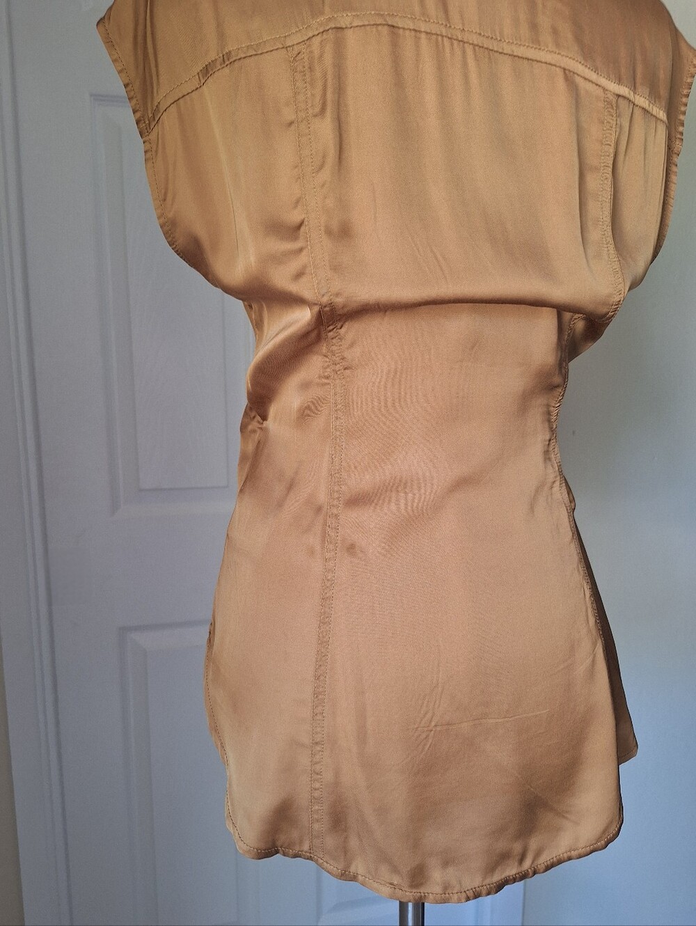 Anthropologie Short Sleeve Sash Belt Wrap Top - Picture 12 of 14